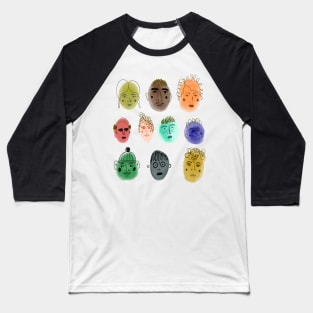 Faces Baseball T-Shirt